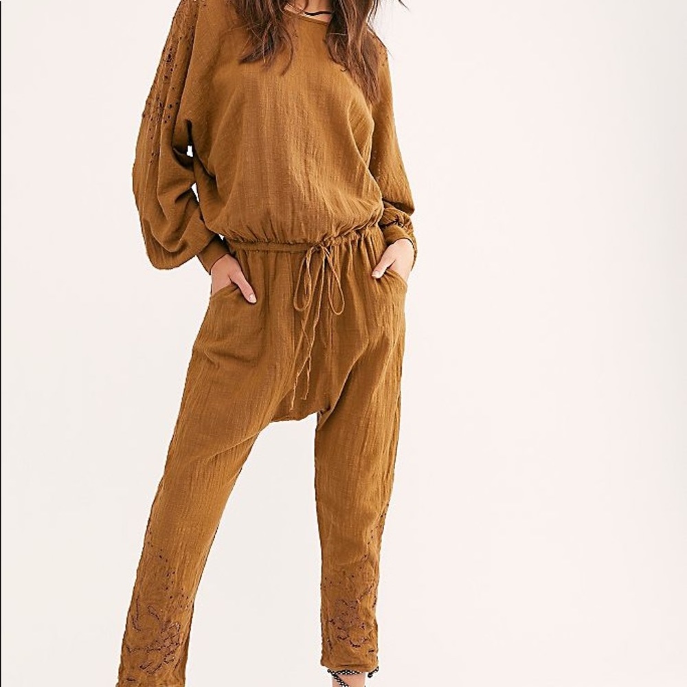 FREE PEOPLE ONE Teaspoon EMBROIDERed JUMPSUIT